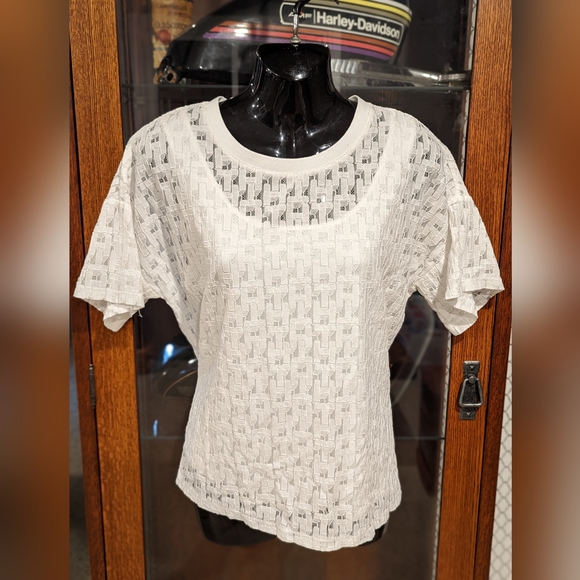 Tommy Hilfiger Lace T-Shirt - Picture 1 of 4